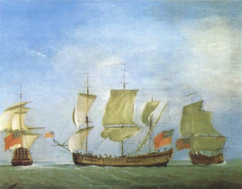 An english privateer in three positions, Monamy, Peter
